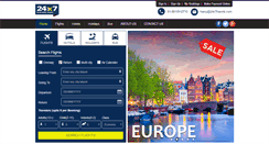 Desktop Screenshot of 24x7travels.com