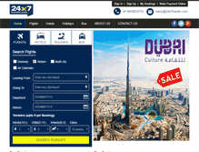 Tablet Screenshot of 24x7travels.com